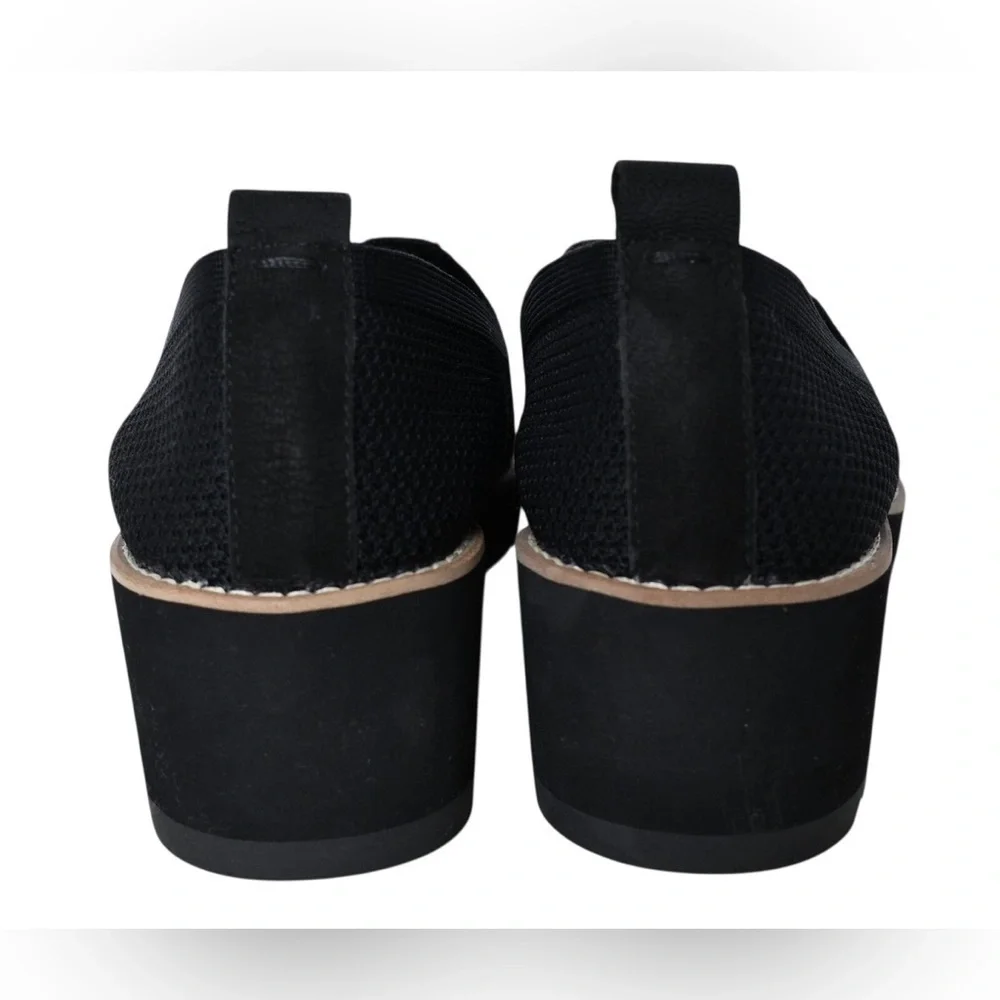 Eileen Fisher Lindy Novo Stretch Knit Black Wedge Sport Loafer